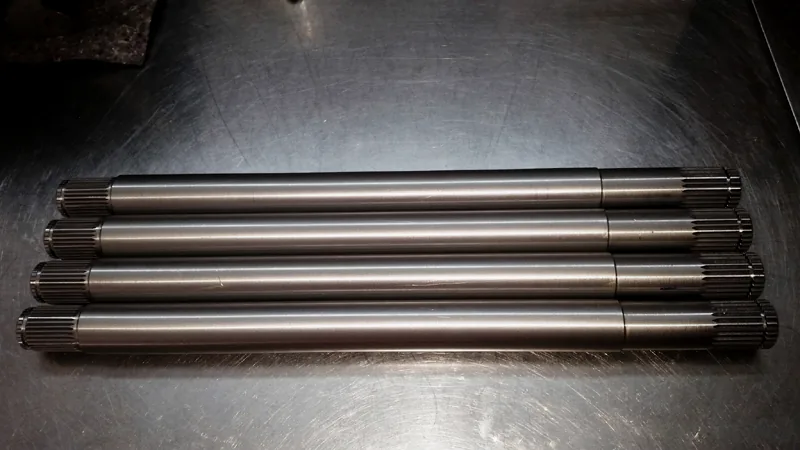 Gearbox shafts machined to drawing